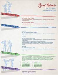 Crayons Template Resume Resume Templates Creative Resume Templates Creative Resume