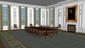 May none but honest and wise men ever rule. The White House Interior The State Dining Room 3d Warehouse
