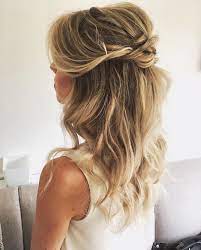 The bun can be on the top of your head, towards the middle of the back of your head, or lay really loose and messy at the back of your head. Half Updo Hairstyle 2018 Wedding Hair Trends Tania Maras Bespoke Wedding Headpieces Wedding Veils
