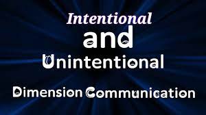 Intentional communication encompasses all the deliberate words, actions, visual support, etc. Intentional And Unintentional Dimension Of Communication Youtube