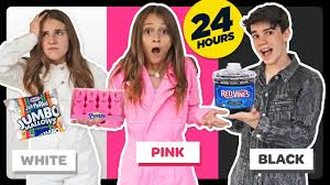 Some of the coloring page names are rochelle goyle by elfkena on deviantart, ghouls night out rochelle by elfkena on deviantart, rochelle goyle from monster high coloring color luna. Eating Only One Color Of Food For 24 Hours Food Challenge W Piper Rockelle Sophie Fergi Youtube