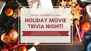 If you fail, then bless your heart. Holiday Movie Trivia Night Adams County Library