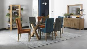 Create the dining room of your dreams with oz design furniture's range of dining tables, chairs, buffets & sideboards and more. Bentley Designs Turin Light Oak Glass Top Dining Table 6 Seater At Relax Sofas And Beds