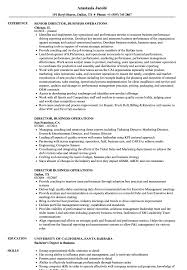 Must obtain eligibility approval prior to participating at any. Director Business Operations Resume Samples Velvet Jobs