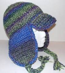 Free Crochet Ear Flap Patterns Ear Flap Hat With Brim 2 Crochet Patterns By Dianelangan On Etsy Crochet Animal Hats Crochet Hat With Brim Crochet Patterns