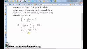 A quiz and full answer keys are also provided. Work Word Problems Worksheets