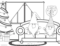 These alphabet coloring sheets will help little ones identify uppercase and lowercase versions of each letter. Free Gnome Coloring Sheets Merry About Town