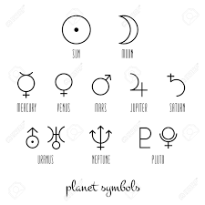 Astrological zodiac and planet signs planetary vector. Planet Symbol Sign Collection Main Symbols Illustration Of Royalty Free Cliparts Vectors And Stock Illustration Image 144384969