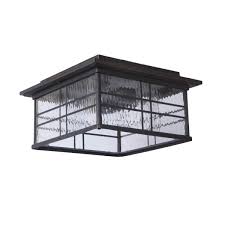 Craftmade Z7837 Abz Aged Bronze Brushed Dorset 2 Light Outdoor Ceiling Light 13 Inches Wide