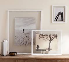 Floating Wood Gallery Frame White Pottery Barn Wood Gallery Frames Gallery Frame Abstract Art Diy