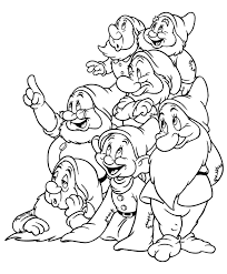 Seven dwarfs in snow white. 7 Dwarfs Coloring Pages Coloring Home