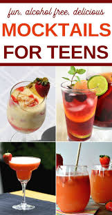 30 Mocktails Recipes For Teenagers Non Alcoholic Beverages Mocktail Recipe Mocktails Kid Friendly Drinks