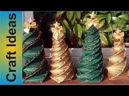 Christmas Tree Paper Wicker Diy Youtube Diy Christmas Tree Newspaper Crafts Christmas Crafts