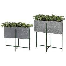 Buy plant pot stands and get the best deals at the lowest prices on ebay! Rectangular Garden Flower Pot On Stand Set Of 2 Furniture123