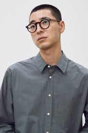 코튼 타입라이터 컴포트 셔츠_딥 레이크