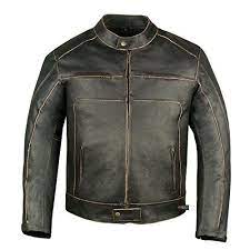 Men S Vintage Motorcycle Cruiser Armor Ventilated Leather Touring Biker Jacket Motoflavour Com Cafe Racer Leather Jacket Vintage Motorcycle Cafe Racer Jacket