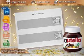 Nutella let people write their own labels and it. 450g Nutella Jar Label Template 270752 Branding Design Bundles Nutella Jar Jar Labels Label Templates