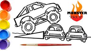 Mewarnai gambar mewarnai gambar mobil truk molen 1. Cara Menggambar Dan Mewarnai Mobil Monster Trup Ram Dodge Yang Kuat Melintas Mobil Dengan Lumpur Youtube