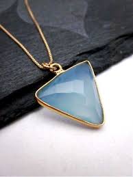 Your Place To Buy And Sell All Things Handmade Blue Gemstone Necklace Blue Pendant Necklace Geometric Pendant Necklace