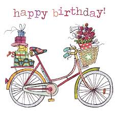 Illustrazione Bicycle Happy Birthday Feliz Aniversario Cartoes De Aniversario Mensagem De Feliz Aniversario