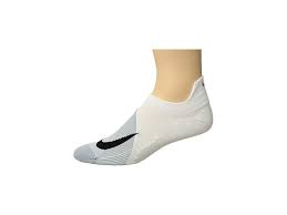 Nike Elite Lightweight Dri Fit No Show Running Socks White Wolf Grey Black No Show Socks Shoes Hit Your Favorite Jogging Path Running Socks Shoes Nike Elite