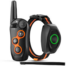 Dog Shock Training Collar with Remote Orange Waterproof