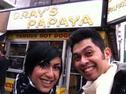 Grays Papaya...featured in a few movies, said to have the best hot dogs--  eh, I've had better.