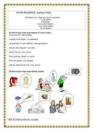 Avoir Besoin De Quelque Chose Exercices Fle Apprendre Le Francais Grammaire Francaise