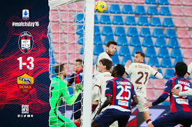 Roma is going head to head with crotone starting on 9 may 2021 at 16:00 utc at stadio olimpico stadium, rome city, italy. Serie A Tim 16Âª Giornata Crotone Roma 1 3 F C Crotone