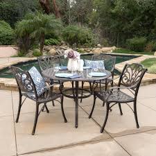 Ralls 5 Piece Outdoor Dining Set Reviews Joss Main Large Backyard Landscaping Outdoor Backyard