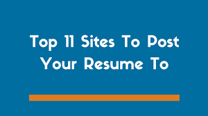 best sites to post your resume online