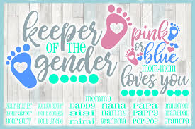 Wikipedia is a free online encyclopedia, created and edited by volunteers around the world and hosted by the wikimedia foundation. Keeper Of The Gender Pink Or Blue Loves You Tshirt Quote Svg 383558 Cut Files Design Bundles