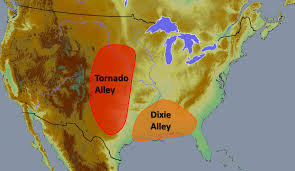 Die karte zeigt alle jemals registrierten tornados in deutschland. Tornado Alleys In Den Usa Wetterdienst De