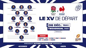 A six mois de l'euro, didier deschamps confie avoir une base établie des joueurs qu'il convoquera avec l'équipe de france mais rappelle aussi les nombreux aléas qui peuvent se produire d'ici là. La Composition De L Equipe De France Face A L Angleterre Autumn Nations Cup Rugby O Top