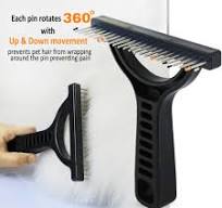 Grooming Rake: Long Rotating Stainless-Steel teeth easily collects loose  hair! Less grooming pain for pups - UNTANGLER Products