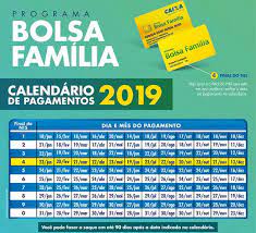 Inclusão de 300 mil novas unidades familiares no calendário do bolsa família. Calendario 2020 Bolsa Familia Calendario 2019