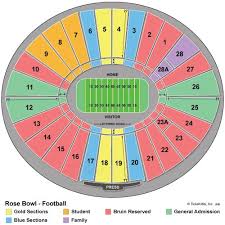 Rose Bowl Seating Chart Fsu V Oregon Go Noles Rose Bowl