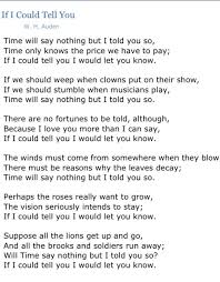 W H Auden Poetry Words Poetry Foundation Told You So