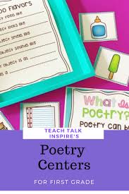 Poetry Centers For First Grade Teach Talk Inspire In 2020 Poetry Center First Grade Writing Workshop