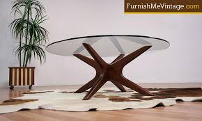 42 wide x 42 deep x 17 inches higheach ottoman measures: Adrian Pearsall 891 Tgr Round Coffee Table
