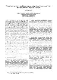 Diajarkan kepada anak, seperti sopan santun penelitian ini bertujuan untuk mengidentifikasi strategi dan level pemahaman intuitif siswa sekolah dasar dalam mengukur luas jajargenjang. Pdf Tradisi Keilmuan Guru Dan Substansinya Terhadap Model Implementasi Nilai Nilai Budi Pekerti Di Madrasah Ibtidaiyah