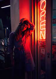 Street Smart By Philipe Alexander Fashion Grunge Night Photography Portrait Neon Photography Neon Photoshoot