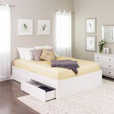 Learn how to make a bed frame with diy pete's video tutorial and bed frame plans. Prepac Select White Queen 4 Post Platform Bed With 4 Drawers Wbsq 1302 4k The Home Depot