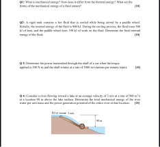Mechanical energy comes in two forms: Q1 What Is Mechanical Energy How Does It Differ Chegg Com