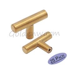 Maybe you would like to learn more about one of these? Goldenwarm Brushed Brass Cabinet Handle T Bar Drawer Door Knobs Furniture Drawer Pulls Cabinet Hardware 25 Pcs Drawer Pulls Cabinet Handlesdoor Knob Aliexpress