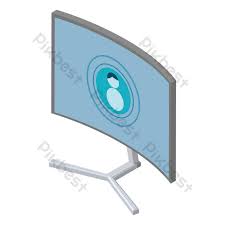 Computer monitors laptop personal computer desktop computers computer monitor accessory, control room transparent background png clipart. Isometric Computer Accessories Curved Display Vector Elements Png Images Ai Free Download Pikbest