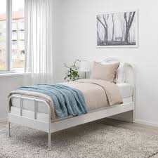 Sagstua Bed Frame White Espevar Twin Ikea In 2020 Bed Frame Comfort Mattress Bed