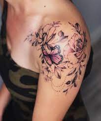 Riyan name tattoo crown tattoo shoulder tattoo hart. Symbolical And Feminine Shoulder Tattoos For Women Body Tattoo Art