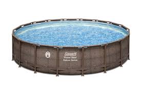 The best above ground pools. Coleman Power Steel 18 X 48 Round Above Ground Pool Set Walmart Com Walmart Com