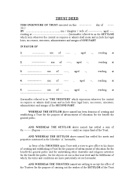 While some people think that a mortgage and a deed of trust is exactly the same as it is not. Download Property Trust Deed Sample Pics Neckbow
